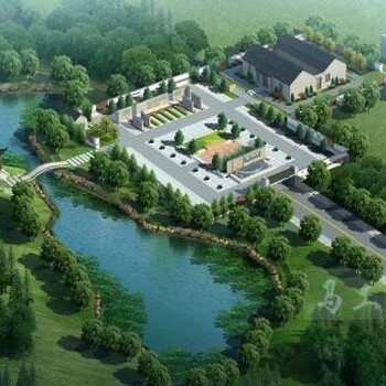 郑州水景效果图设计河道绿化效果图制作景观规划设计