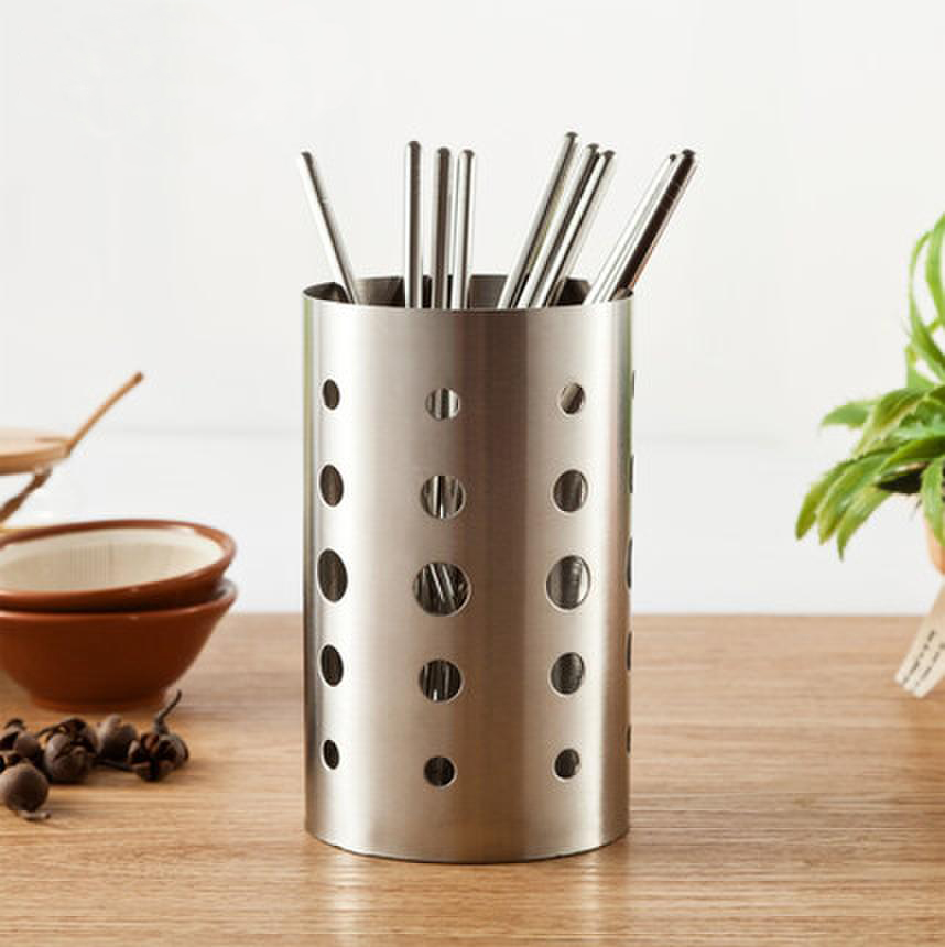 新款不锈钢筷子筒沥水筷子笼餐具收纳盒厨具小工具