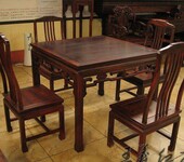王义大师大红酸枝茶桌家具原木制造红木茶桌家具雕花精美