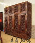 红木书柜家具越老越值钱古典红木书柜家具工艺相辅相成