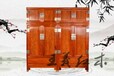 红木顶箱柜家具工艺好王义大师设计雕花红木顶箱柜家具