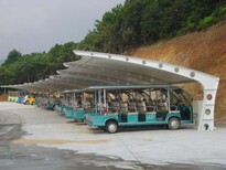 苏州膜结构车棚、太仓钢结构停车雨棚、张家港自行车雨棚图片1