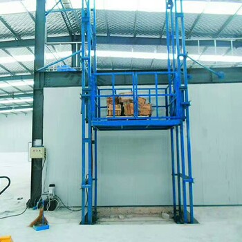 升降貨梯電動液壓升降機平臺固定式導(dǎo)軌鏈條式廠房家用貨梯傳菜機