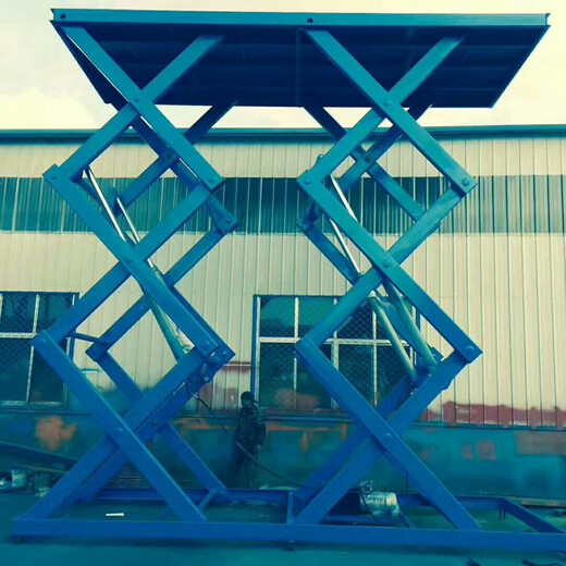 固定式剪式升降臺20噸貨運升降機定制廠家臨沂市啟運防爆剪叉式升降臺