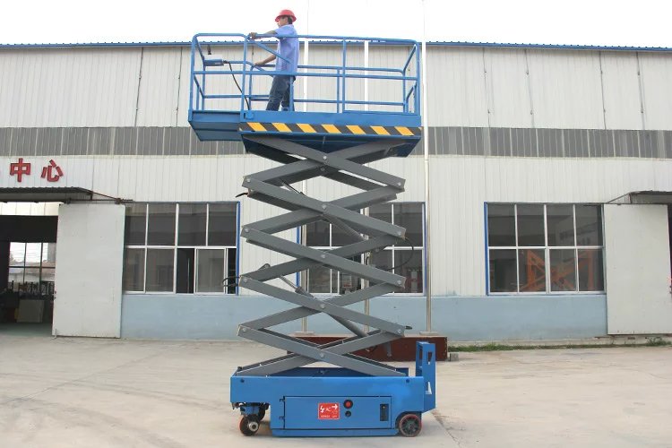 高空维修安装10米升降平台登高梯启运电瓶剪叉式升降机