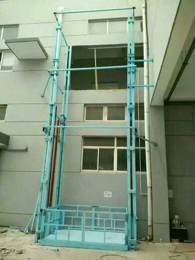 沧州市液压货梯启运升降机定制厂房简易护栏型货梯
