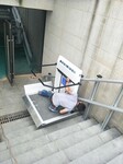 残疾人自动爬楼设备斜挂电梯厂家合肥市启运销售楼梯升降台