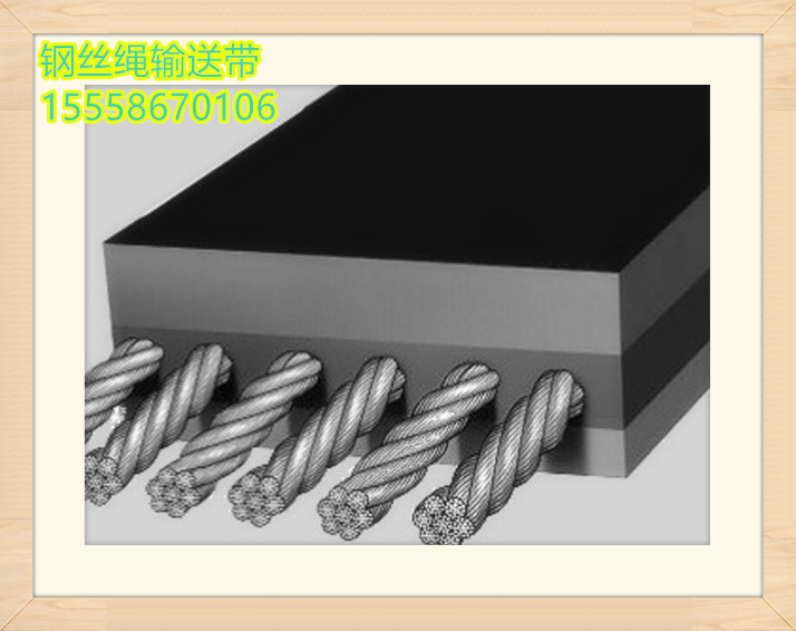 浙江三维钢丝绳输送带st1600耐热输送带