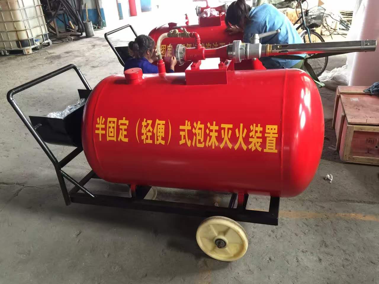临沂市PY4-200移动式半固定轻便式泡沫灭火装置优质推车泡沫灭火装置