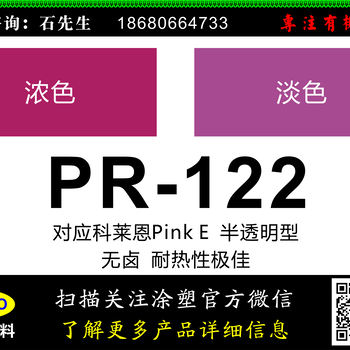 颜料红122替代科莱恩PINKE01（PR-122）