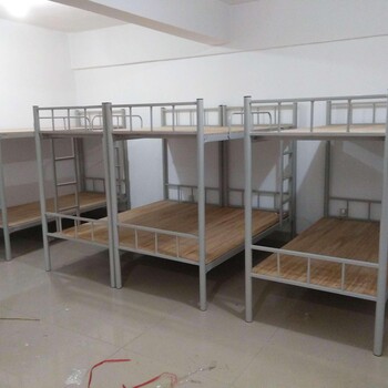广西南宁简约现代上下床铁艺床宿舍上下铺双层高低架子床铁床员工学生床子母床
