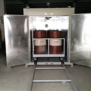 200℃原料油脂預(yù)熱烘箱不銹鋼油桶保溫干燥箱電動臺車油桶烘箱