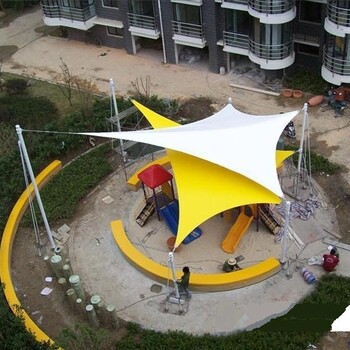 上犹县广场景观张拉膜,精美膜伞设计制作