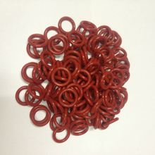 塑胶模具配件红色耐高温O型密封圈密封件防水圈硅胶密封圈氟胶
