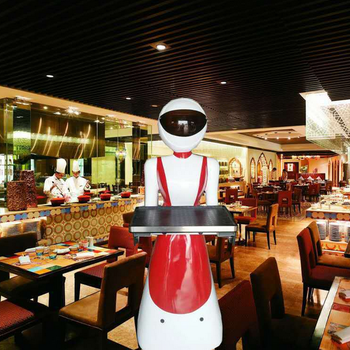 威朗送餐机器人厂家直供迎宾传菜餐厅酒店火锅店机器人服务员