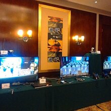 南宁展会高清58寸液晶电视机出租音响设备出租图片