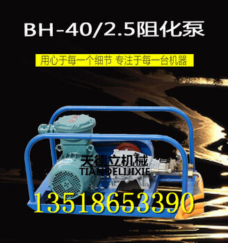 BH-40/2.5矿用阻化泵阻化剂灭火泵阻化液防火泵矿用阻化剂喷射泵