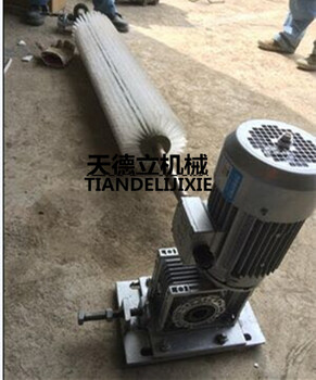 電動滾刷清掃器電動螺旋式毛刷清掃器輸煤線清掃器