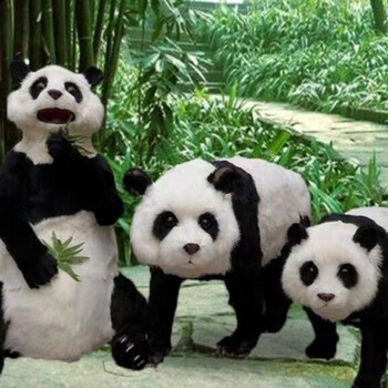 红河熊猫模型批发
