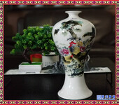 现代桌面装饰品创意工艺品陶瓷花瓶复古艺术插花摆件