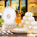 景德镇高白瓷餐具餐具套装家用年中陶瓷碗筷礼品餐具