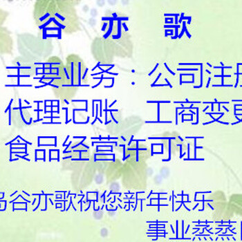 代办公司、可提供地址、代理记账低200元