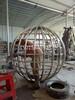 304#不銹鋼鏤空圓球雕塑園林景觀大型藝術鏤空球體雕塑定制加工廠歡迎來圖定制詳詢價格