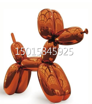 不锈钢气球狗雕塑_彩色气球狗雕塑摆件_贵阳商场果冻色亮面彩色不锈钢雕塑厂家定制