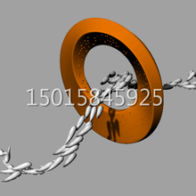 寧波鯉魚躍龍門不銹鋼雕塑魚兒跳躍圓環(huán)水池景觀藝術雕塑廠家安裝實例圖