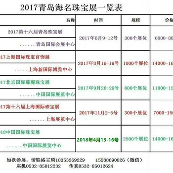 2017年8月上海国际珠宝展