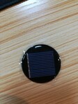 多晶圆形太阳能滴胶板直径39mm3v，用于草坪灯，胎压监测电池板等