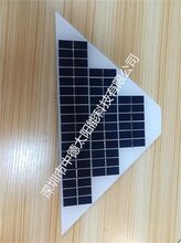 太阳能电池板梯形18v5w多晶,太阳能三角形电池板定做厂家图片