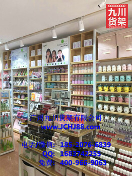 貨架鐵木結(jié)合零食貨架店貨架定制