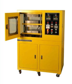 冷热型电动加硫成型机、双层压板做标准片平板硫化压片机