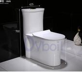 马桶陶瓷连体座便器洁具卫浴节能坐厕承接酒店工程OEM