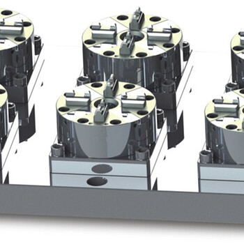 6头气动定位工装夹具CNC快速定位工装夹具爱路华工装夹具