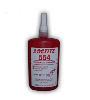 厌氧型554管螺纹密封胶价格乐泰554胶水用于密封制冷剂系统