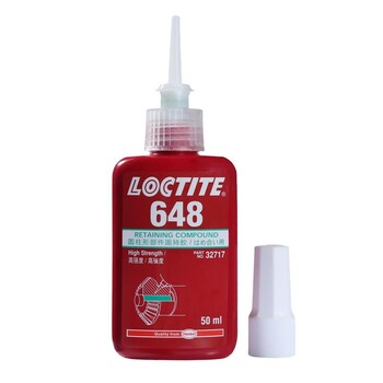 圆柱形固持胶乐泰648loctite648厌氧型胶水填充间隙至0.15mm