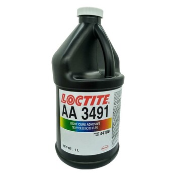 乐泰3491胶水Loctite3491紫外线固化胶金属玻璃UV胶250ml