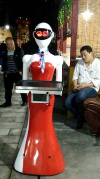 厂家供应餐饮酒店送餐端菜智能迎宾机器人服务员
