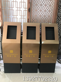 大型楼盘楼宇304不锈钢门禁刷卡器机座可视对讲门口机立柱表面处理