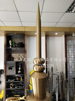 嘉興樓頂不銹鋼避雷針雕塑異型不銹鋼圓球避雷針雕塑富于想象的創(chuàng)作構(gòu)思
