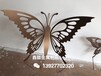 银川蝴蝶不锈钢雕塑小品仿真不锈钢昆虫雕塑造型与城市环境的融合