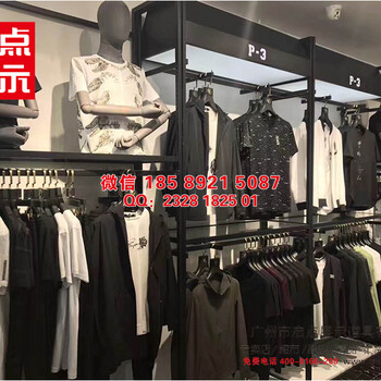 服裝零售店專(zhuān)題式櫥窗陳列潮流時(shí)尚服裝/男裝貨架/女裝貨架