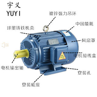 全新全铜马达Y2系列三相异步电动机立式四级配泥浆泵电机图片1