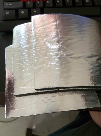 唐山供应铝箔橡塑保温板总代,铝箔橡塑板