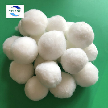 大庆纤维球滤料污水处理生化棉球纯白纤维球滤料