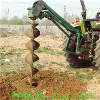 天津津南新型拖拉机带挖坑机电线杆挖坑机报价