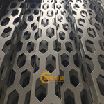 厂家定做奥迪4s店外墙装饰网板菱形广告铝板装饰孔网