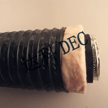 達科DEC廠家直供廣州深圳建筑通風一體化鋁箔消音軟管雙螺旋鋁塑消音軟管
